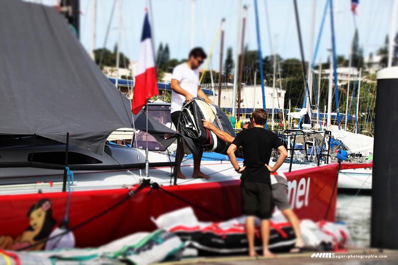 Miss Scarlet preparing for New Caledonia Groupama Race photo copyright Sugar Photographie taken at Cercle Nautique Calédonien and featuring the IRC class