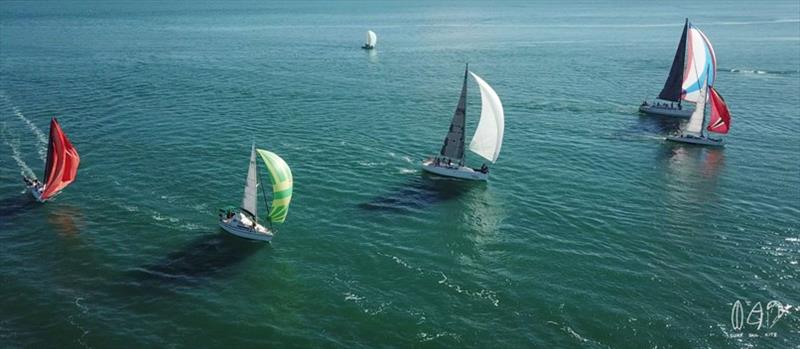 Manly Combined Clubs 'Big Lap' photo copyright Mitchell Pearson / SurfSailKite taken at Moreton Bay Trailer Boat Club and featuring the IRC class