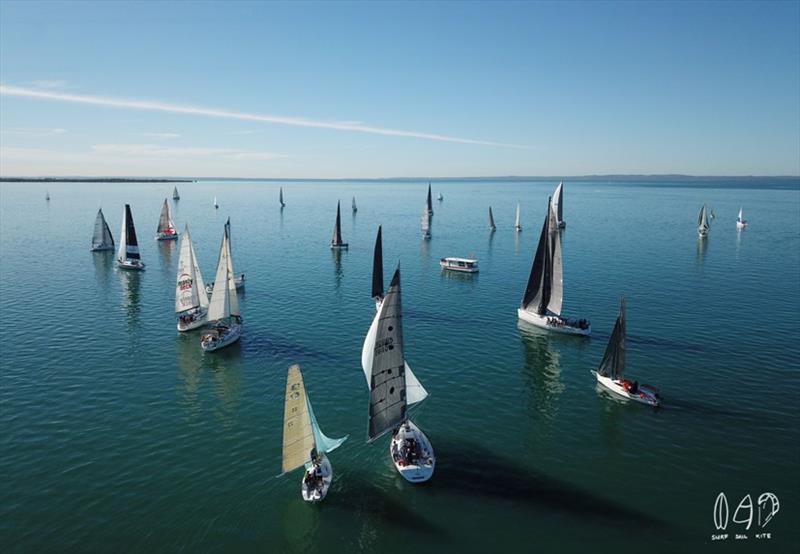 Manly Combined Clubs 'Big Lap' photo copyright Mitchell Pearson / SurfSailKite taken at Moreton Bay Trailer Boat Club and featuring the IRC class