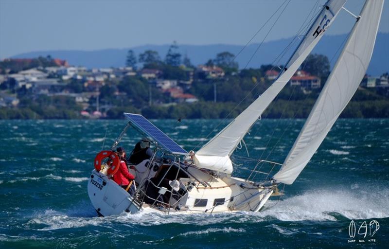 Manly Combined Clubs Race 8 photo copyright Mitchell Pearson / SurfSailKite taken at Moreton Bay Trailer Boat Club and featuring the IRC class