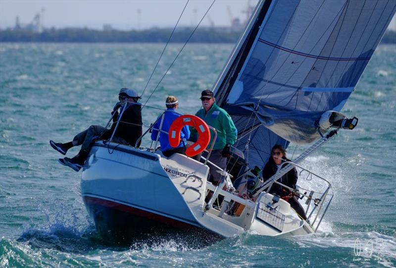 Manly Combined Clubs Race 8 photo copyright Mitchell Pearson / SurfSailKite taken at Moreton Bay Trailer Boat Club and featuring the IRC class