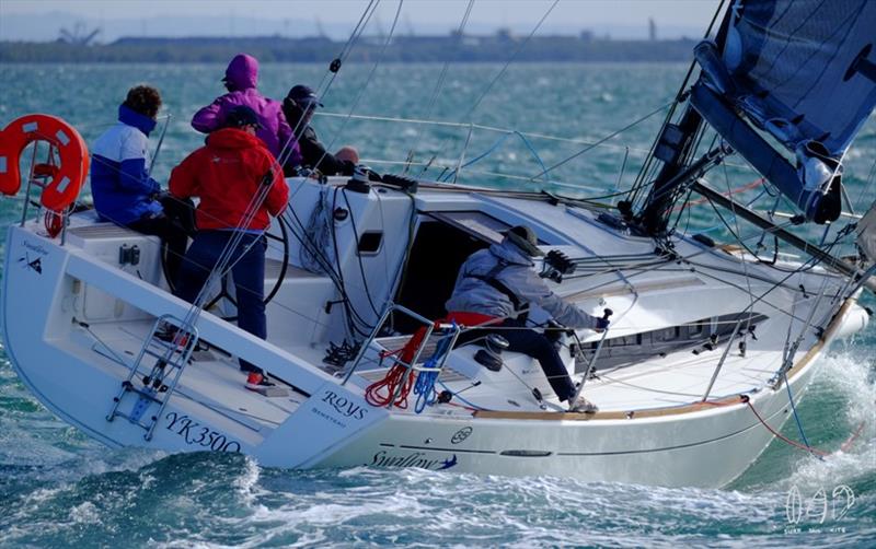 Manly Combined Clubs Race 8 photo copyright Mitchell Pearson / SurfSailKite taken at Moreton Bay Trailer Boat Club and featuring the IRC class