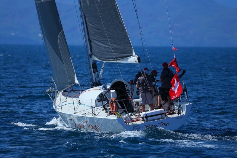 Ran Tan (NZL) won the Groupama start - photo © Eye Sky