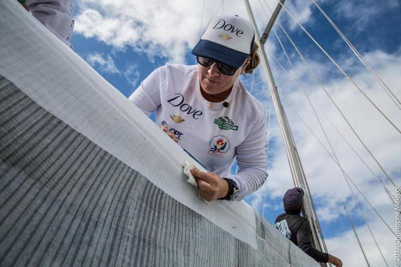 Lisa Blair prepares for the Groupama Race photo copyright Christophe Malecot taken at Cercle Nautique Calédonien and featuring the IRC class