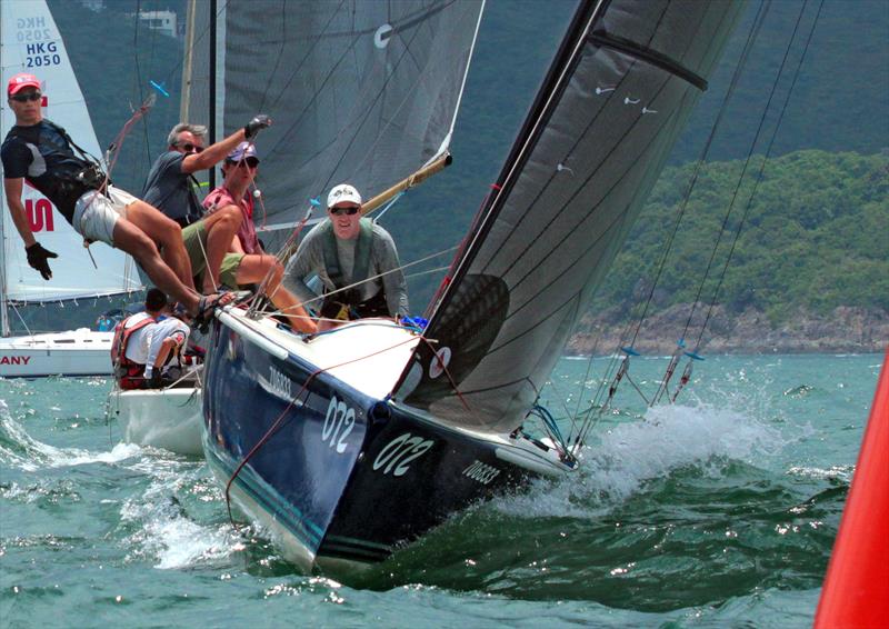 Gnarwhal starts Race 3 (UK Sailmakers Typhoon Series, Hong Kong, Race 3) photo copyright HHYC taken at Hebe Haven Yacht Club and featuring the IRC class