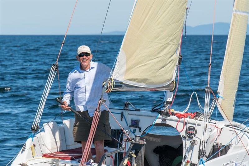 Russell Brown is all smiles  Race to Alaska 2018 - photo © Katrina Zoe Norbom / racetoalaska.com