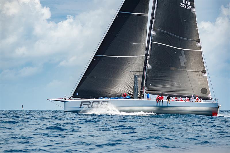 Rambler 88 taking the lead in the Atlantic Anniversary Regatta. - photo © John Manderson