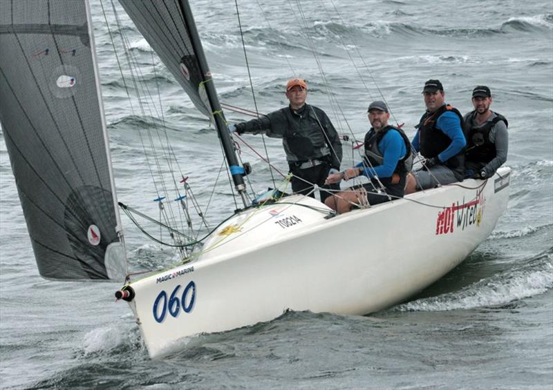 A curious Hotwired – Peroni Summer Saturday Series , Race 6 photo copyright Event Media taken at Hebe Haven Yacht Club and featuring the IRC class