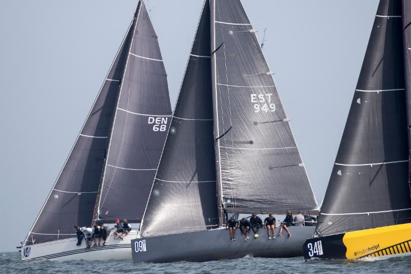 More boat-on-boat racing - left to right is Hansen (X 37), Katariina II (Cossutti 36), and Hubo (Waarschip 36) - photo © Sander van der Borch