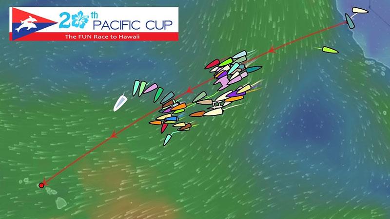 2018 Pacific Cup - YBTracking image photo copyright YBTracking taken at Pacific Cup Yacht Club and featuring the IRC class