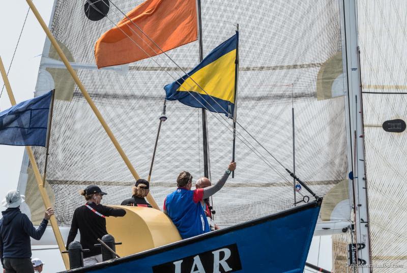 General recall flags were common today in Class B starts - Hague Offshore Sailing World Championship 2018 photo copyright Pavel Nesvadba taken at Jachtclub Scheveningen and featuring the IRC class