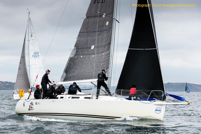 Barry Byrne's Joker 2, winner of the Beaufort Cup on the final day of racing at Volvo Cork Week organised by the Royal Cork Yacht Club photo copyright David Branigan / Oceanspor taken at Royal Cork Yacht Club and featuring the IRC class
