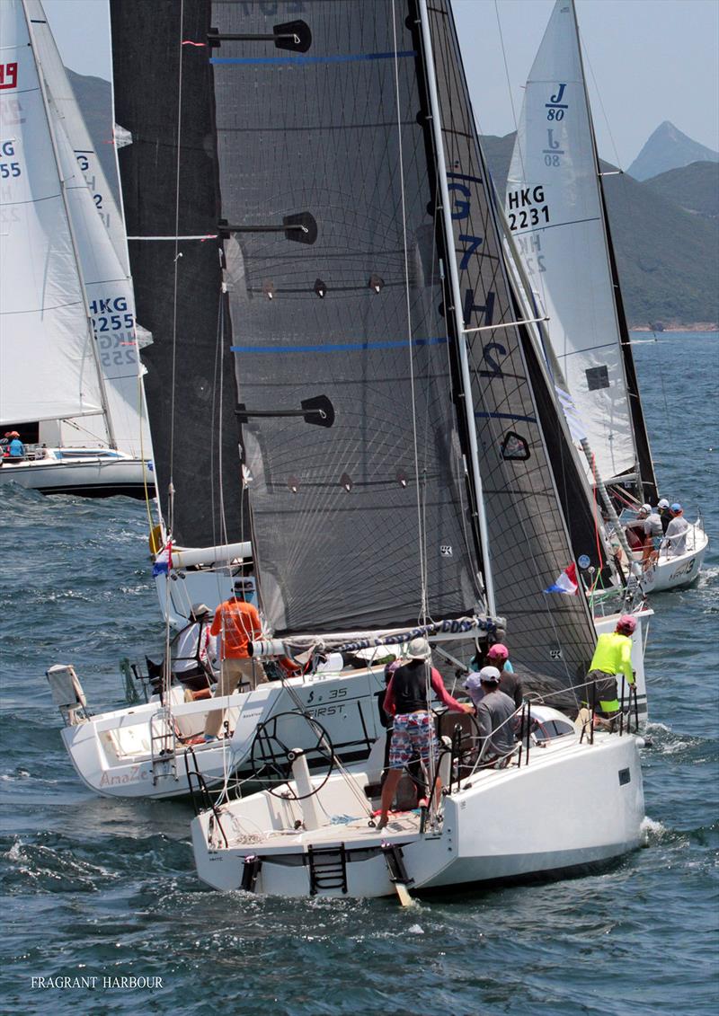 Lazy Piggy, HKPN A start - UK Sailmakers Typhoon Series , Race 5, Mirs Bay Passage Race photo copyright Fragrant Harbour taken at Hebe Haven Yacht Club and featuring the IRC class