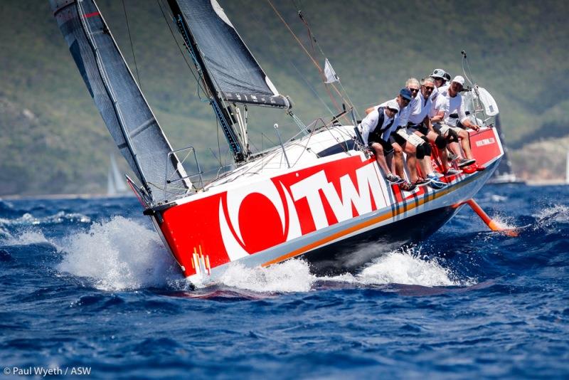 Jaws 2 off the west coast of the island during 2018 Antigua Sailing Week photo copyright Paul Wyeth / ASW taken at Antigua Yacht Club and featuring the IRC class