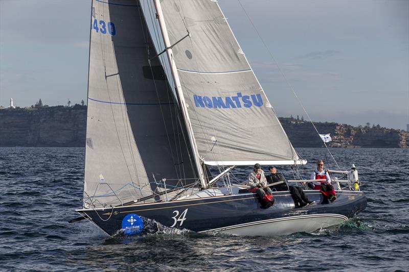 Komatsu Azzurro two-time previous winner - Noakes Sydney Gold Coast Yacht Race 2018 photo copyright Andrea Francolini taken at Cruising Yacht Club of Australia and featuring the IRC class