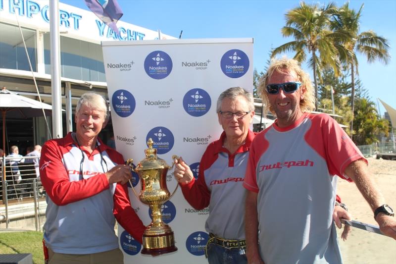 Kingsley Piesse Bruce Taylor and Peter Fletcher crew of Chutzpah NSGCYR overall winner photo copyright Cruising Yacht Club of Australia taken at Cruising Yacht Club of Australia and featuring the IRC class