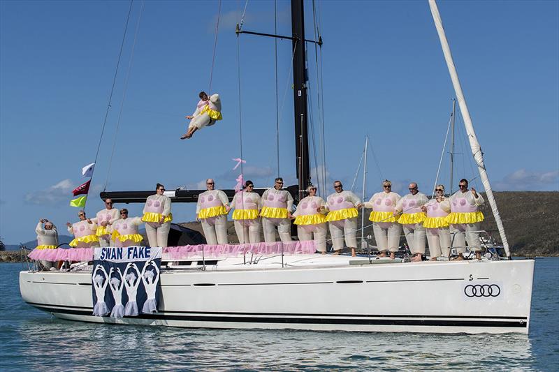 A bevy of ballet beauties. One of the many contenders for the Best Themed Yacht in the Prix d'Elegance at Hamilton Island Race Week photo copyright Andrea Francolini taken at Hamilton Island Yacht Club and featuring the IRC class