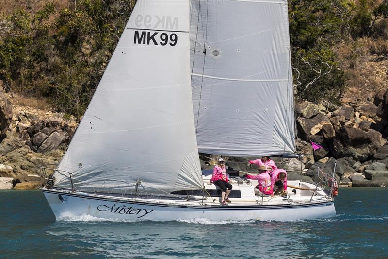 The light weather is a 'Mistery' - Airlie Beach Race Week 2018 photo copyright Andrea Francolini taken at Whitsunday Sailing Club and featuring the IRC class