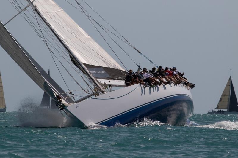 Bumblebee 4 powered up photo copyright Shirley Wodson taken at Whitsunday Sailing Club and featuring the IRC class