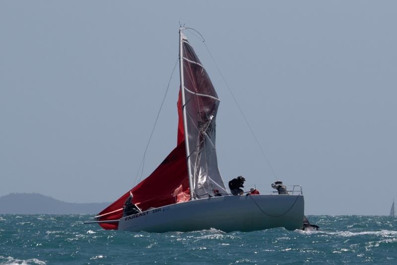 Whereswall II - she's rounding up photo copyright Shirley Wodson taken at Whitsunday Sailing Club and featuring the IRC class