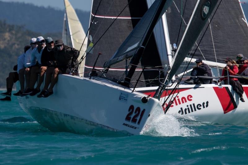 Tow Truck and Pipeline Drillers go hard at it photo copyright Shirley Wodson taken at Whitsunday Sailing Club and featuring the IRC class