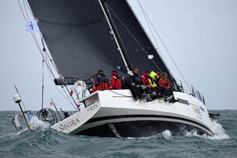 Currently leading the IRC fleet after time correction: Giles Redpath's Lombard 46 Pata Negra photo copyright Rick Tomlinson / RORC taken at Royal Ocean Racing Club and featuring the IRC class