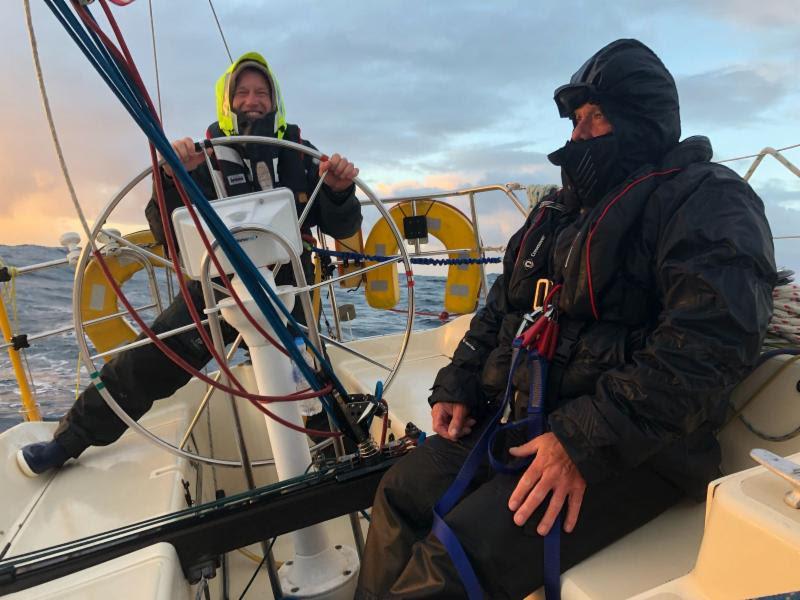 Chris Sharples' Sigma 36 Tantrum of Langstone reported yesterday that they are looking forward to a cooked breakfast at the crew change! photo copyright Tantrum of Langstone taken at Royal Ocean Racing Club and featuring the IRC class