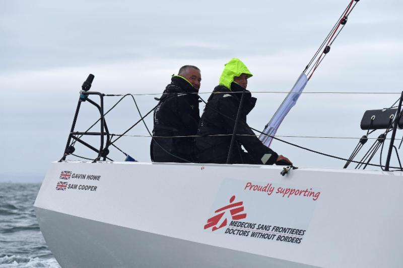 Gavin Howe and Sam Cooper, supporting Medecins Sans Frontieres on their Sun Fast 3600 Tigris photo copyright RORC taken at Royal Ocean Racing Club and featuring the IRC class