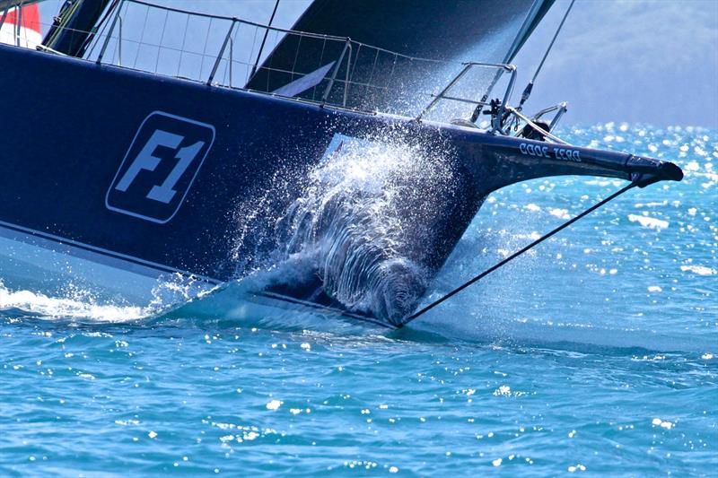 Sun and spray - Black Jack bow - Hamilton Island Race Week - Day 2 - photo © Richard Gladwell