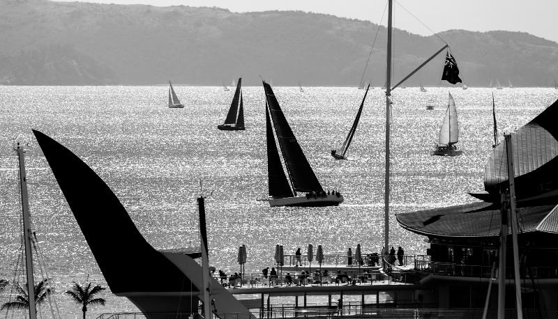 Race finish off Hamilton Island Yacht Club photo copyright Salty Dingo taken at Hamilton Island Yacht Club and featuring the IRC class