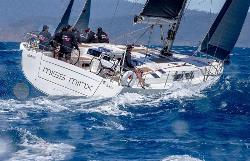 Miss Minx heading for Long Island photo copyright Crosbie Lorimer - Bow Caddy Media taken at Hamilton Island Yacht Club and featuring the IRC class