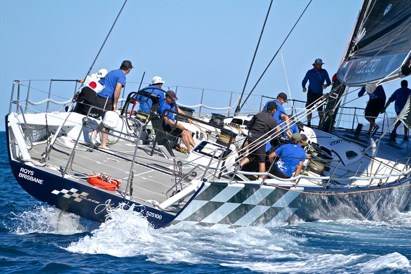 Black Jack rounds the windward mark - Hamilton Island Race Week - Day 4 photo copyright Richard Gladwell taken at Hamilton Island Yacht Club and featuring the IRC class