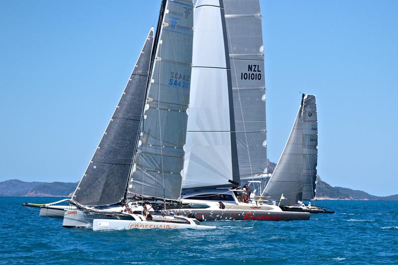 Racing multihulls - Leg 1 -Hamilton Island Race Week - Day 5 photo copyright Richard Gladwell taken at Hamilton Island Yacht Club and featuring the IRC class