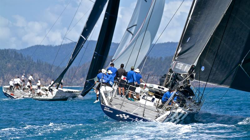 Black Jack with Alive to windward - Hamilton Island Race Week - Day 6 photo copyright Richard Gladwell taken at Hamilton Island Yacht Club and featuring the IRC class