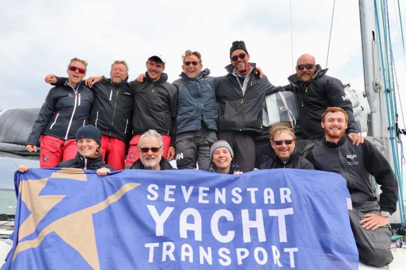 First 47.7 EH01 finished the race on the 24 August at 12:19 BST, completing the race in an elapsed time of 12 days  0 hours 19 minutes 40 Secs photo copyright Louay Habib taken at Royal Ocean Racing Club and featuring the IRC class