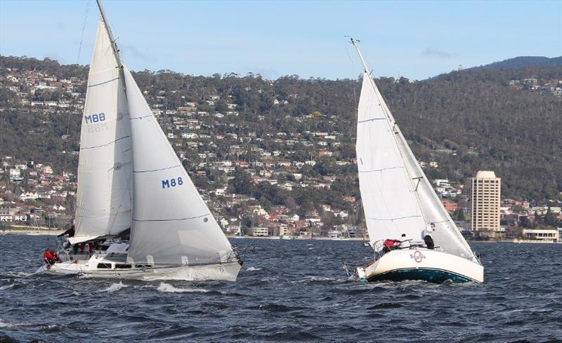 Division 2 winner Trouble (right) photo copyright Peter Watson taken at Bellerive Yacht Club and featuring the IRC class
