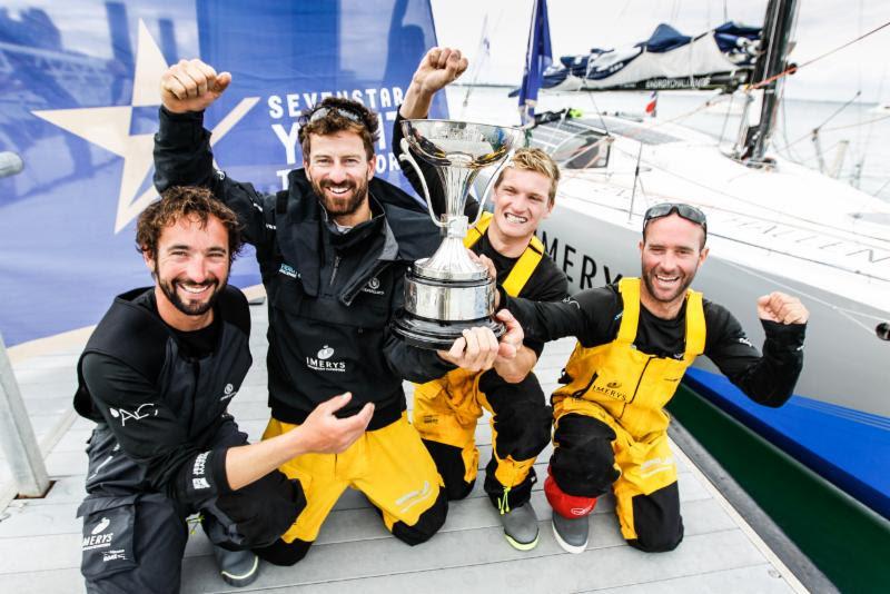 Class40 Imerys Clean Energy: Julien Pulve, Phil Sharp, Sam Matson, Pablo Santurde - 2018 Sevenstar Round Britain and Ireland Race photo copyright Paul Wyeth taken at Royal Ocean Racing Club and featuring the IRC class