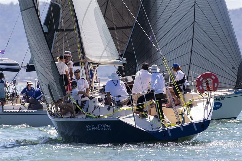 Infarrction gets amongst it - SeaLink Magnetic Island Race Week 2018 photo copyright Andrea Francolini taken at Townsville Yacht Club and featuring the IRC class