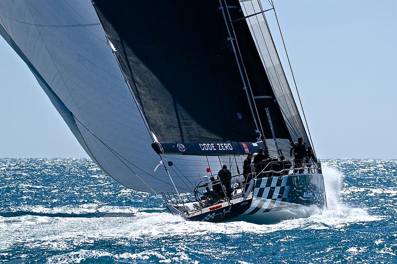 Black Jack powers up - Hamilton Island Race Week - August 2018, Day 1 photo copyright Richard Gladwell taken at Hamilton Island Yacht Club and featuring the IRC class