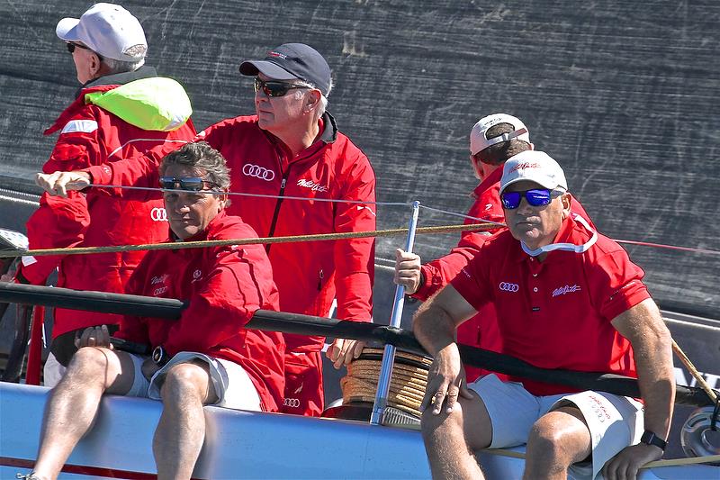 Jaun Vila (ESP, left) with double America's Cup winner Mattie Mason (NZL) - Hamilton Island Race Week - August 2018, Day 1 photo copyright Richard Gladwell taken at Hamilton Island Yacht Club and featuring the IRC class