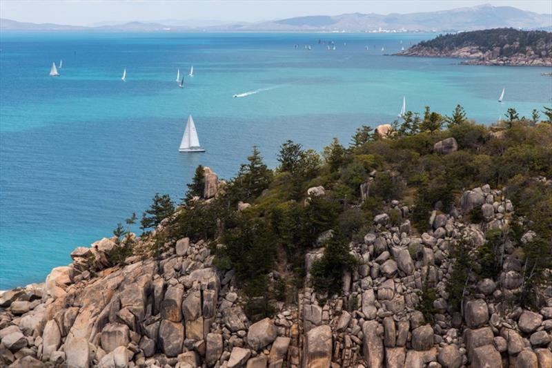 Aerial view of SeaLink Magnetic Island Race Week today photo copyright Andrea Francolini / SMIRW taken at Townsville Yacht Club and featuring the IRC class