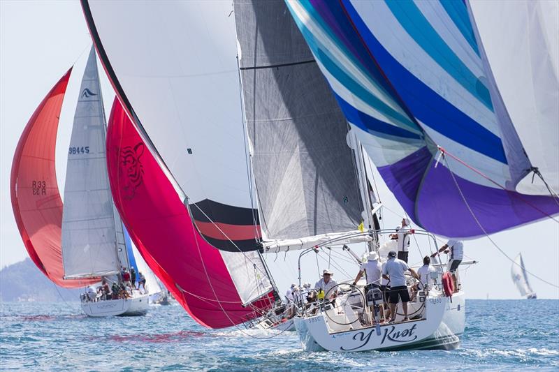 The Hanse bridgade - Y Knot chases Lunacy - SeaLink Magnetic Island Race Week photo copyright Andrea Francolini / SMIRW taken at Townsville Yacht Club and featuring the IRC class
