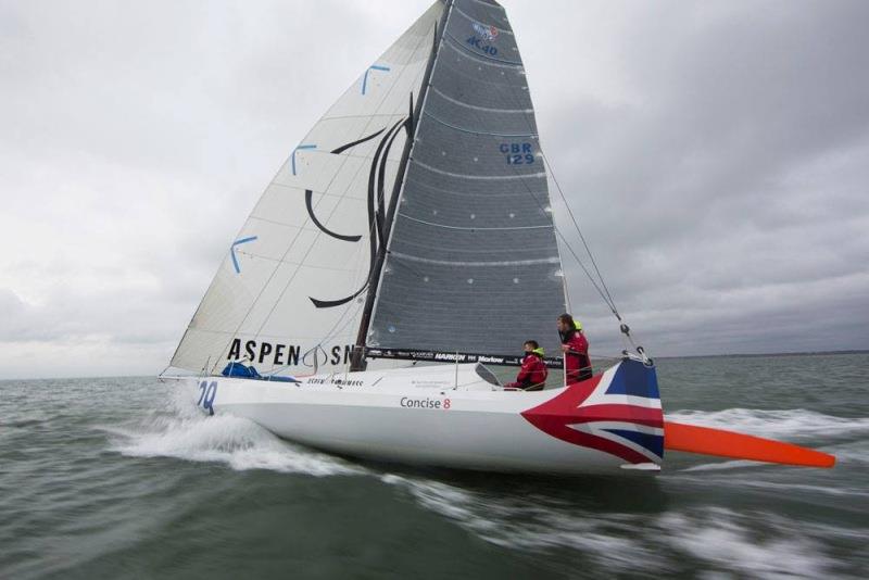 Tony Lawson's Class40 Concise 8, skippered by Jack Trigger photo copyright RORC / Paul Wyeth taken at Royal Ocean Racing Club and featuring the IRC class