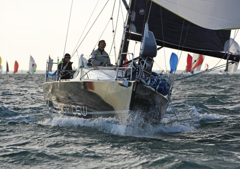 Noel Racine's Foggy Dew at the spectacular spinnaker start for the 2018 Cherbourg Race - photo © Rick Tomlinson / RORC