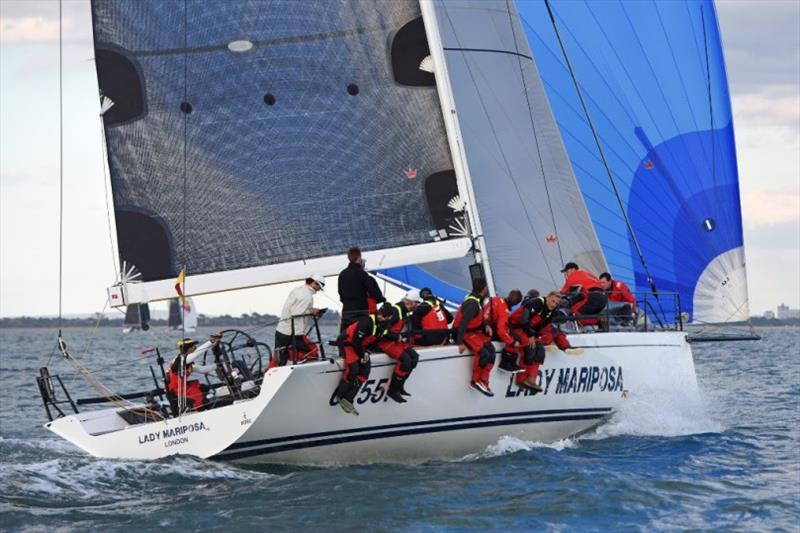 Ker 46 Lady Mariposa overall winner of the 2018 Cherbourg Race photo copyright Rick Tomlinson / RORC taken at Royal Ocean Racing Club and featuring the IRC class