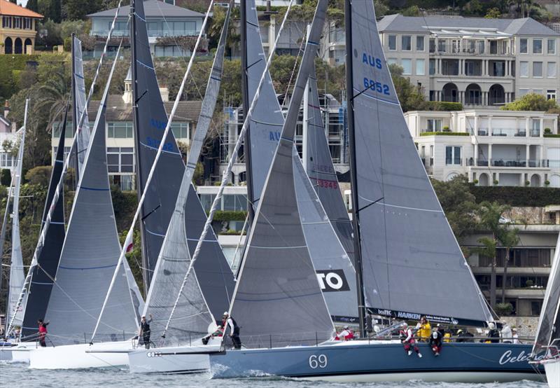 Teams line up for the start of the record breaking 2017 Flinders Islet race - photo © David Brogan