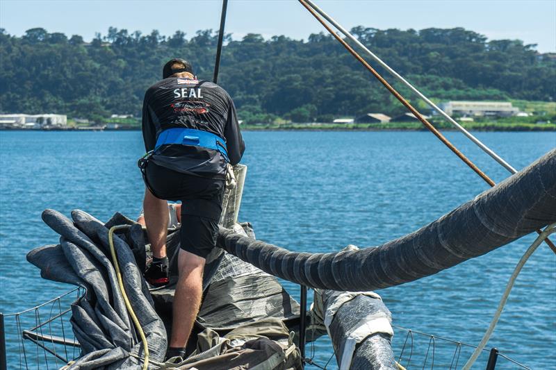 Sea trialing Scallywag 100- Team Scallywag reassembles after refit in Hong Kong, September 2018 photo copyright Team Scallywag taken at  and featuring the IRC class