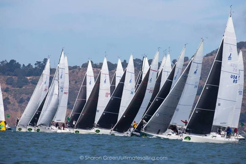 J-boat fleet at the Rolex Big Boat Series