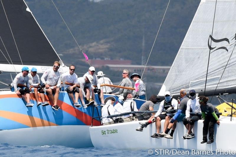 Close racing under the Virgin tradewinds photo copyright STIR / Dean Barnes taken at St. Thomas Yacht Club and featuring the IRC class