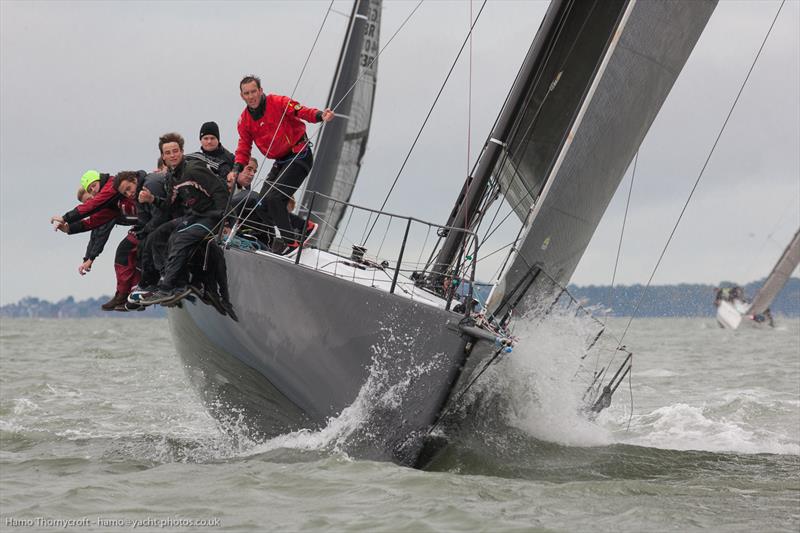 Week 2 of the HYS Hamble Winter Series photo copyright Hamo Thornycroft / www.yacht-photos.co.uk taken at Hamble River Sailing Club and featuring the IRC class